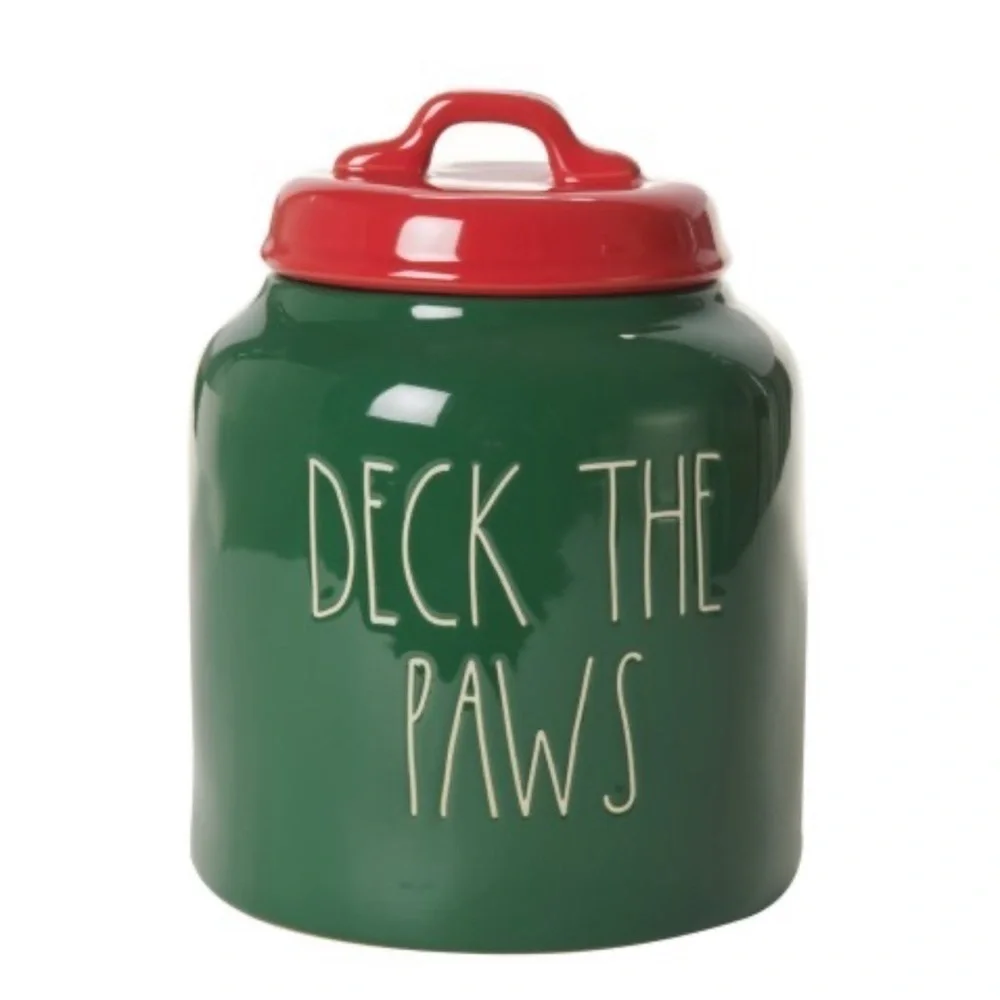 Rae Dunn • Deck the Paws Canister